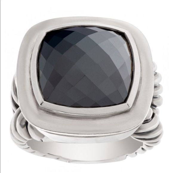 Authentic David Yurman Albion Hematite Sterling Silver Ring excellent condition - Picture 2 of 10